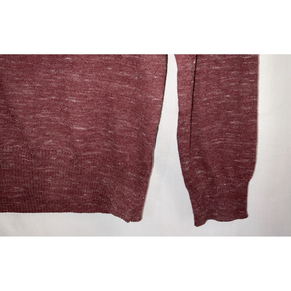 NWT Men's Big Tall Mutual Weave Lightweight Sweater Burgundy Heather Large Tall - Picture 4 of 7